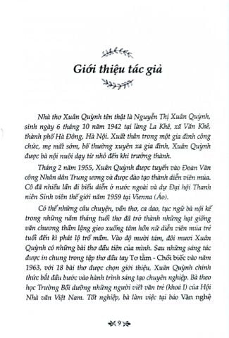  Thơ Xuân Quỳnh - Tủ Sách Văn Học Trong Nhà Trường - Xuân Quỳnh 