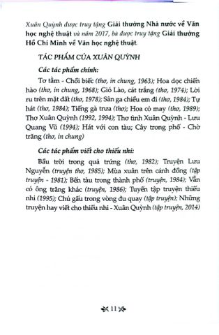  Thơ Xuân Quỳnh - Tủ Sách Văn Học Trong Nhà Trường - Xuân Quỳnh 