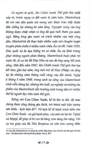  Con Chim Xanh - Tủ Sách Văn Học Trong Nhà Trường - Maurice Maeterlinck 