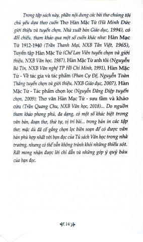  Thơ Hàn Mặc Tử - Tủ Sách Văn Học Trong Nhà Trường - Hàn Mặc Tử 