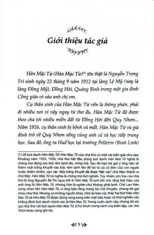  Thơ Hàn Mặc Tử - Tủ Sách Văn Học Trong Nhà Trường - Hàn Mặc Tử 