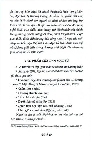  Thơ Hàn Mặc Tử - Tủ Sách Văn Học Trong Nhà Trường - Hàn Mặc Tử 