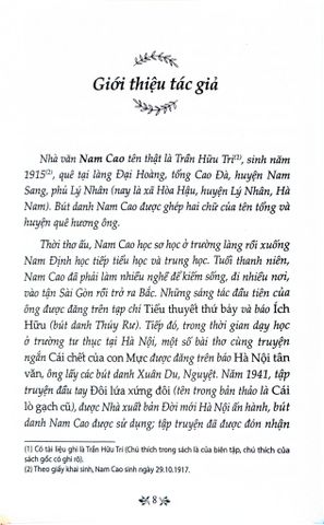  Truyện Ngắn Nam Cao - Tủ Sách Văn Học Trong Nhà Trường - Nam Cao 