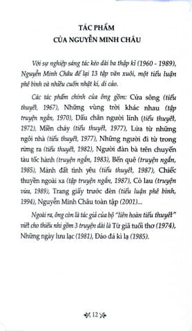  Truyện Ngắn Nguyễn Minh Châu - Tủ Sách Văn Học Trong Nhà Trường - Nguyễn Minh Châu 