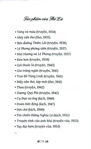  Thơ Thế Lữ - Tủ Sách Văn Học Trong Nhà Trường - Thế Lữ 