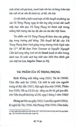  Số Đỏ - Tủ Sách Văn Học Trong Nhà Trường - Vũ Trọng Phụng 
