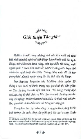  Trưởng Giả Học Làm Sang - Tủ Sách Văn Học Trong Nhà Trường - Molière 