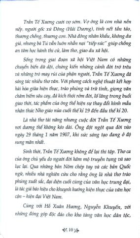  Thơ Trần Tế Xương - Tủ Sách Văn Học Trong Nhà Trường - Trần Tế Xương 