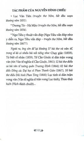  Thơ Văn Nguyễn Đình Chiểu - Tủ Sách Văn Học Trong Nhà Trường - Nguyễn Đình Chiểu 
