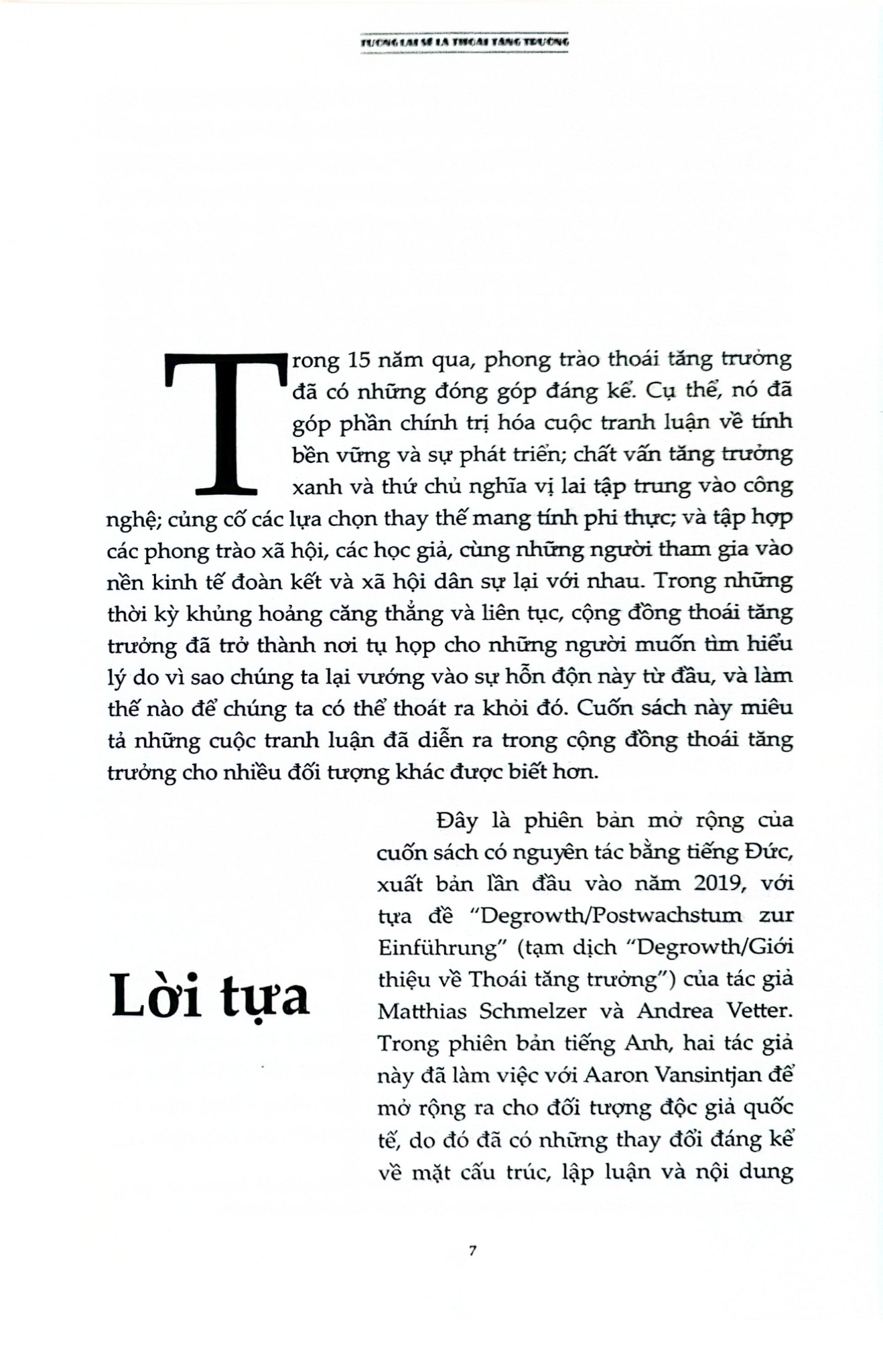 Tương Lai Sẽ Là Thoái Tăng Trưởng - Hướng Dẫn Tới Một Thế Giới Vượt Ra Khỏi Chủ Nghĩa Tư Bản - Matthias Schmelzer,Aaron Vansintjan, Andrea Vetter