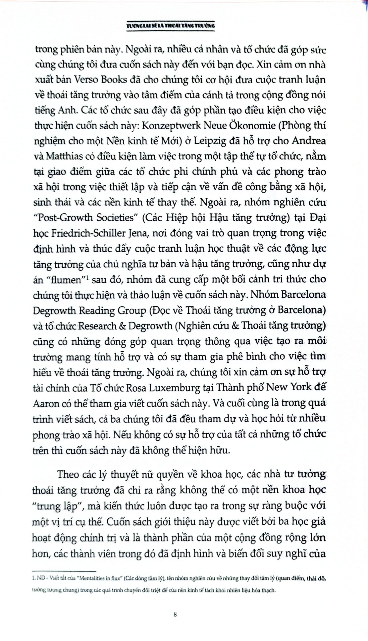Tương Lai Sẽ Là Thoái Tăng Trưởng - Hướng Dẫn Tới Một Thế Giới Vượt Ra Khỏi Chủ Nghĩa Tư Bản - Matthias Schmelzer,Aaron Vansintjan, Andrea Vetter