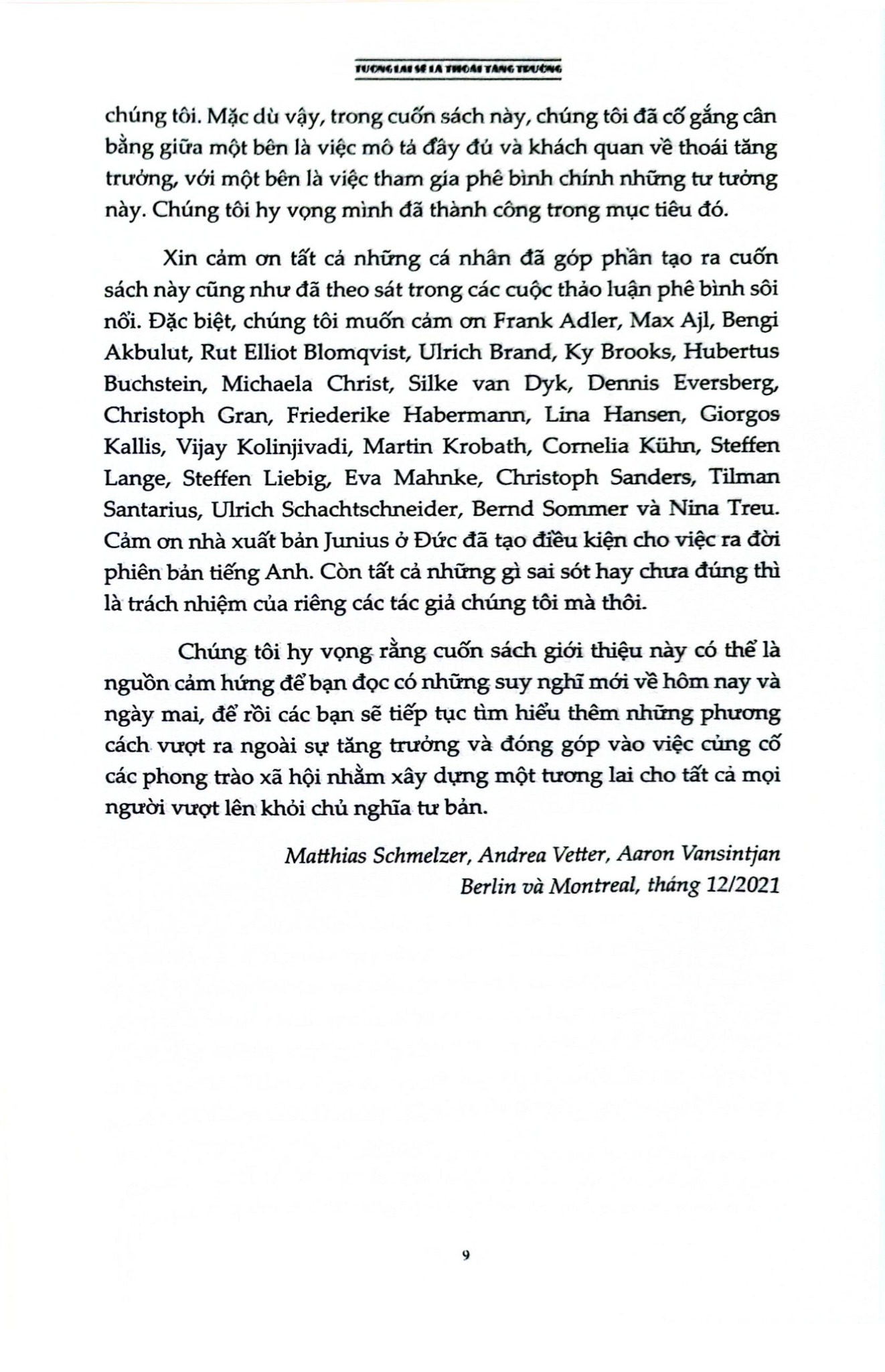 Tương Lai Sẽ Là Thoái Tăng Trưởng - Hướng Dẫn Tới Một Thế Giới Vượt Ra Khỏi Chủ Nghĩa Tư Bản - Matthias Schmelzer,Aaron Vansintjan, Andrea Vetter
