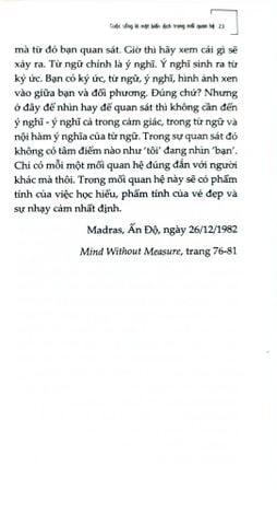  Soi Chiếu Mối Quan Hệ - 
J. Krishnamurti 