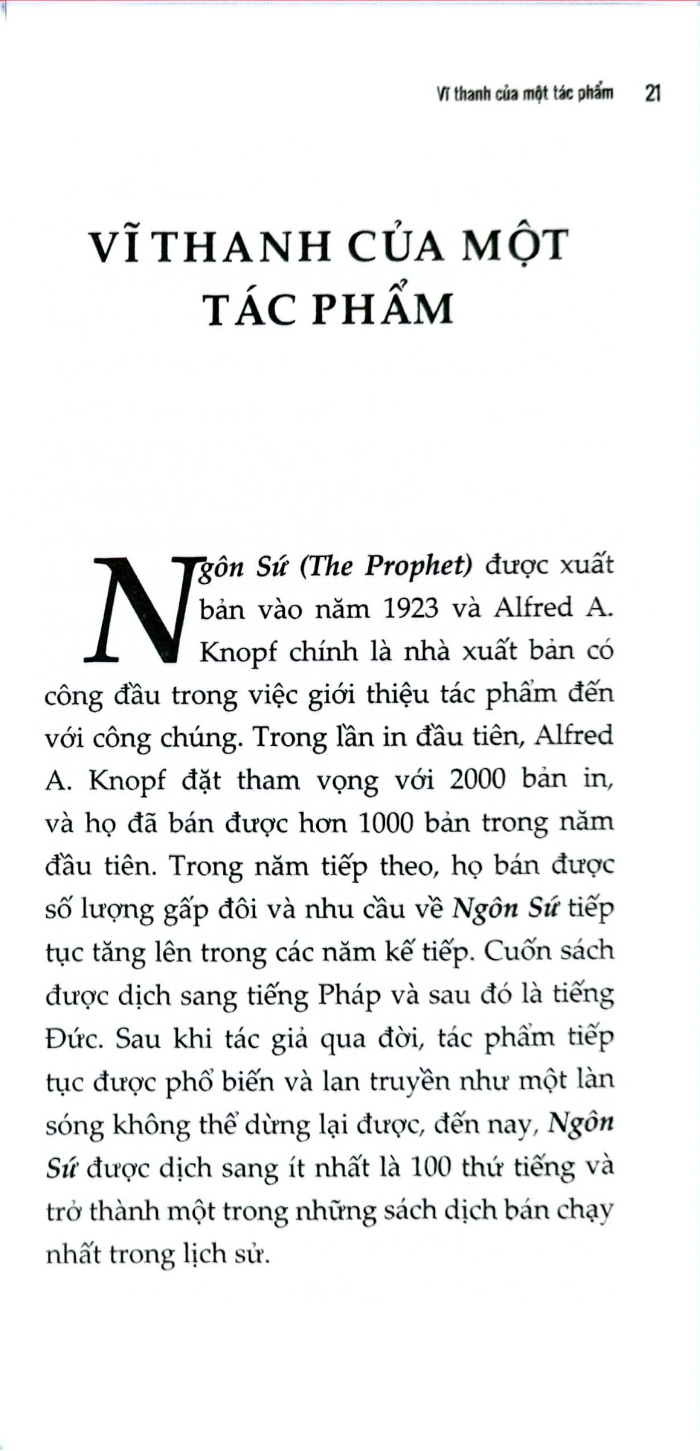 Ngôn Sứ - Bí Mật Cuộc Sống Giữa Hai Bờ Sinh Tử - Kahlil Gibran