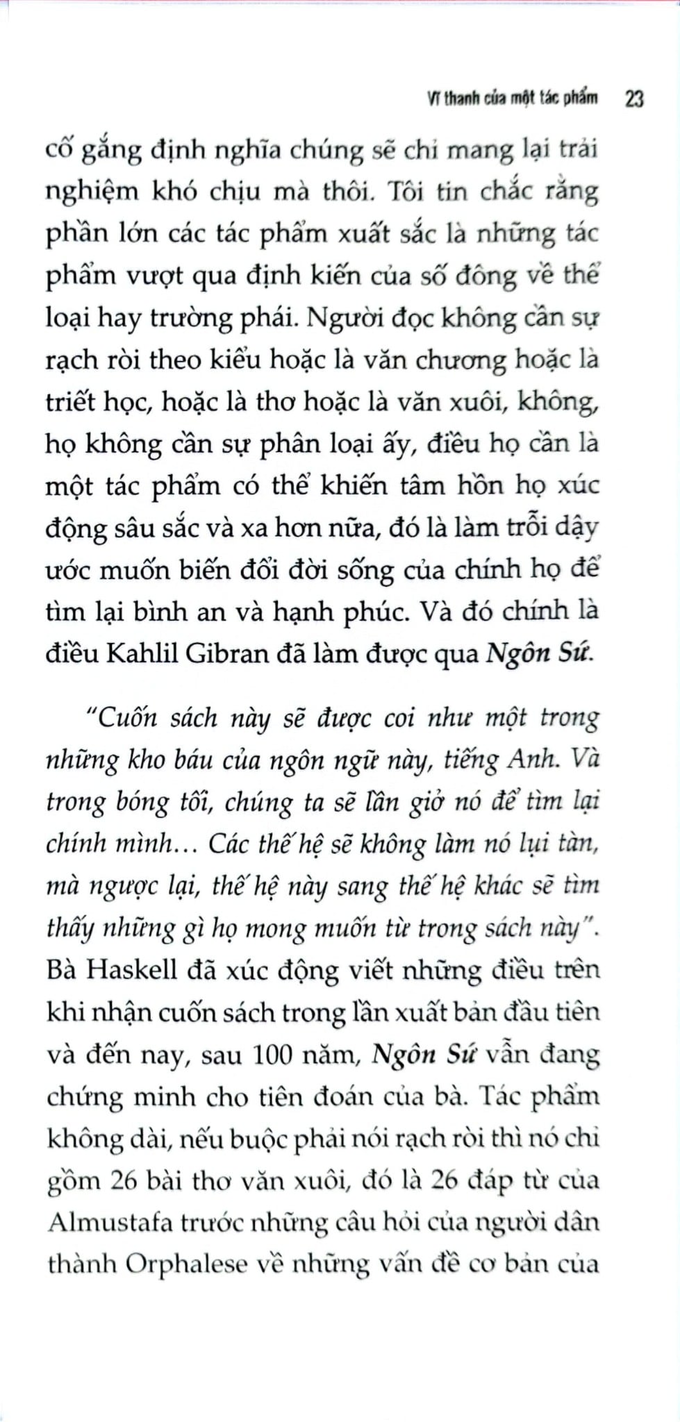 Ngôn Sứ - Bí Mật Cuộc Sống Giữa Hai Bờ Sinh Tử - Kahlil Gibran