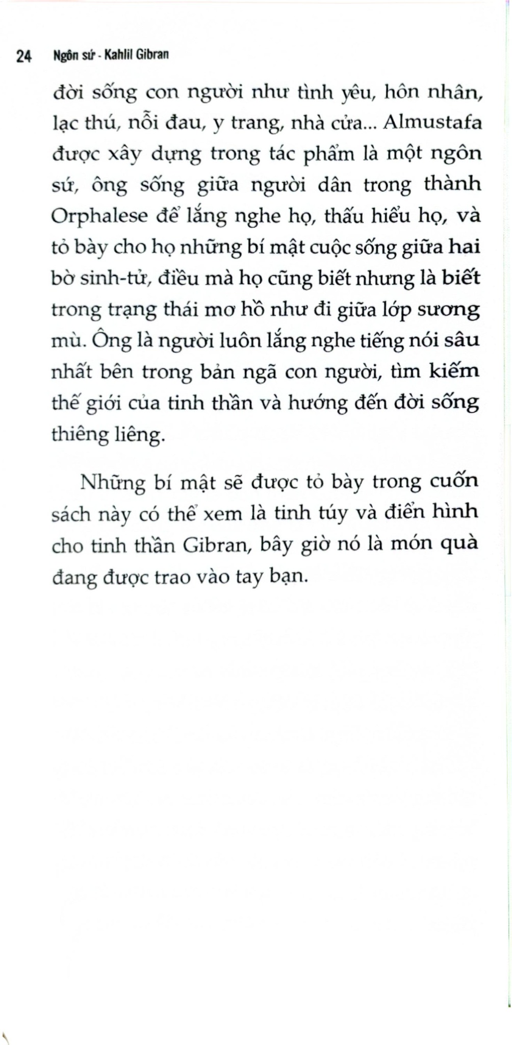Ngôn Sứ - Bí Mật Cuộc Sống Giữa Hai Bờ Sinh Tử - Kahlil Gibran