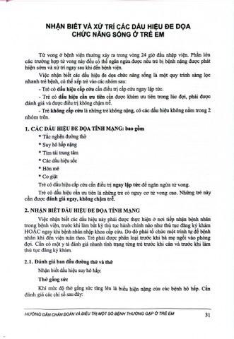  Hướng Dẫn Chẩn Đoán Và Điều Trị Một Số Bệnh Thường Gặp Ở Trẻ Em - Bộ Y Tế 