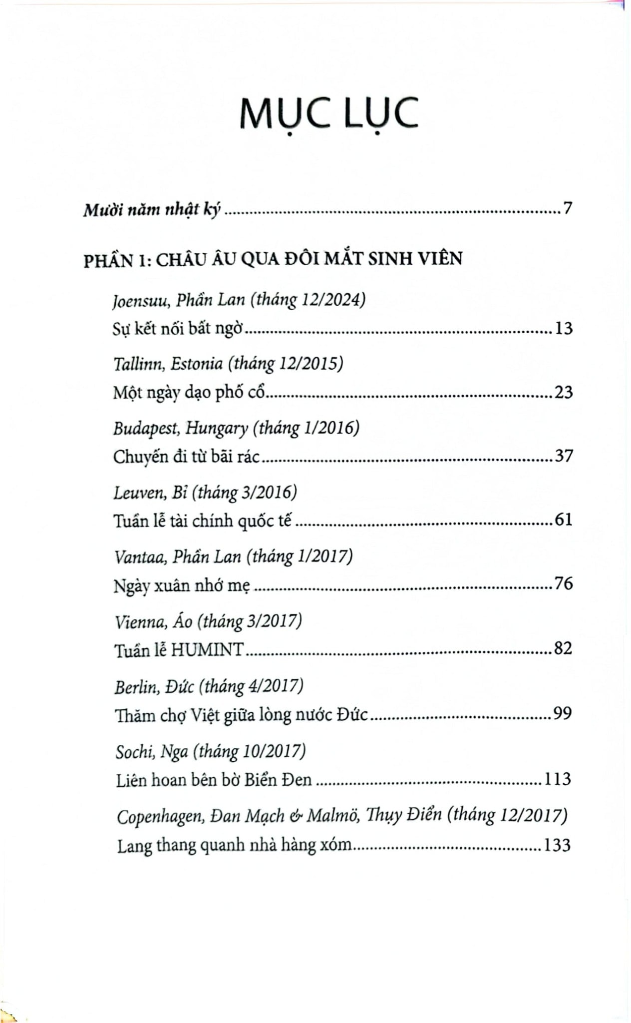 Châu Âu - 10 Năm Chuyện Vặt - Nguyễn Đình Lộc