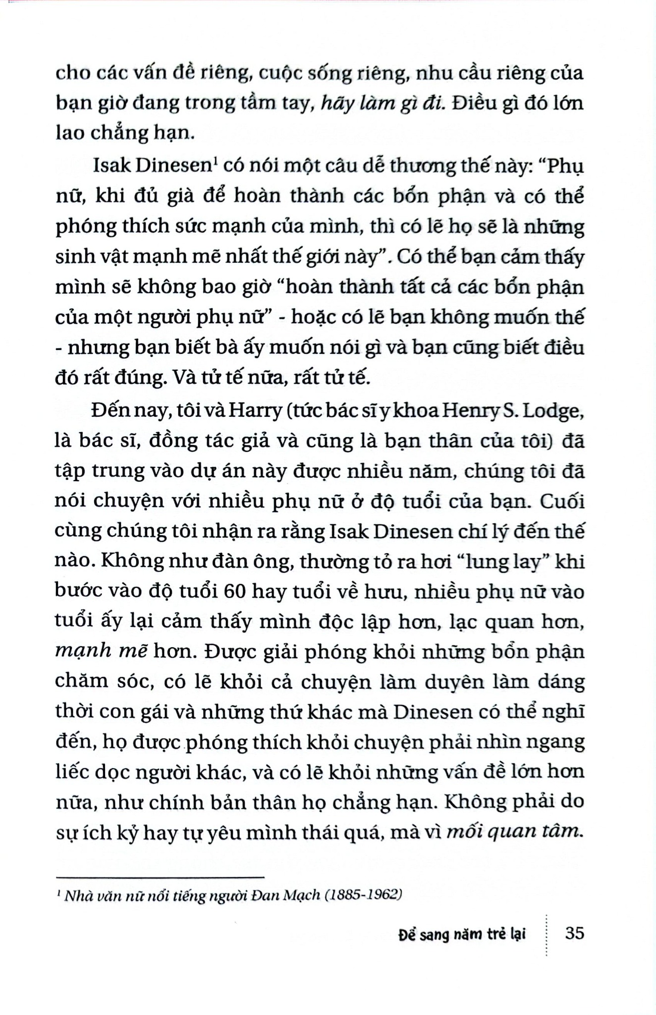 Để Sang Năm Trẻ Lại - Quà Tặng Cho Phái Nữ - Chris Crowley, Henrys Lodge