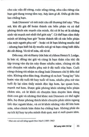  Để Sang Năm Trẻ Lại - Quà Tặng Cho Phái Nữ - Chris Crowley, Henrys Lodge 