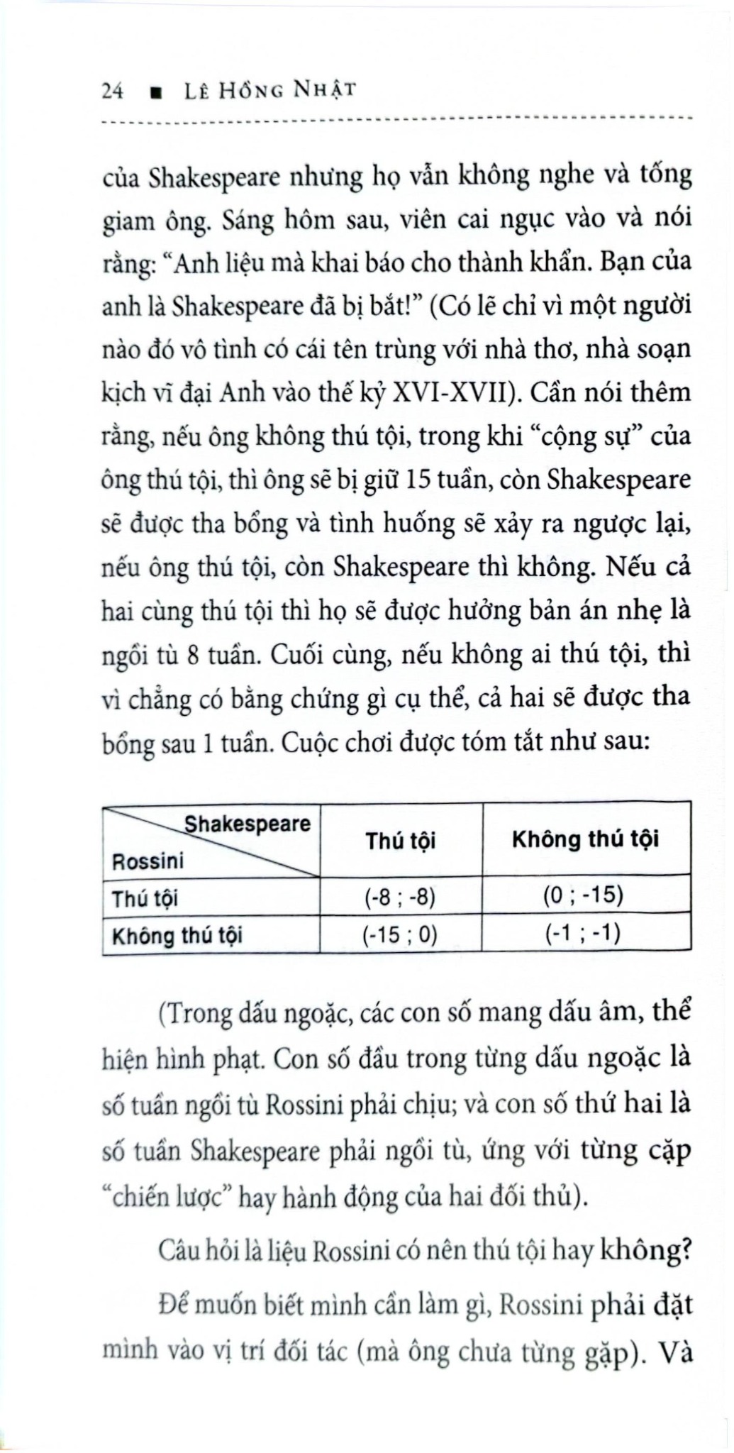 Lý Thuyết Trò Chơi Và Ứng Dụng Trong Quản Trị Kinh Doanh - TS Lê Hồng Nhật
