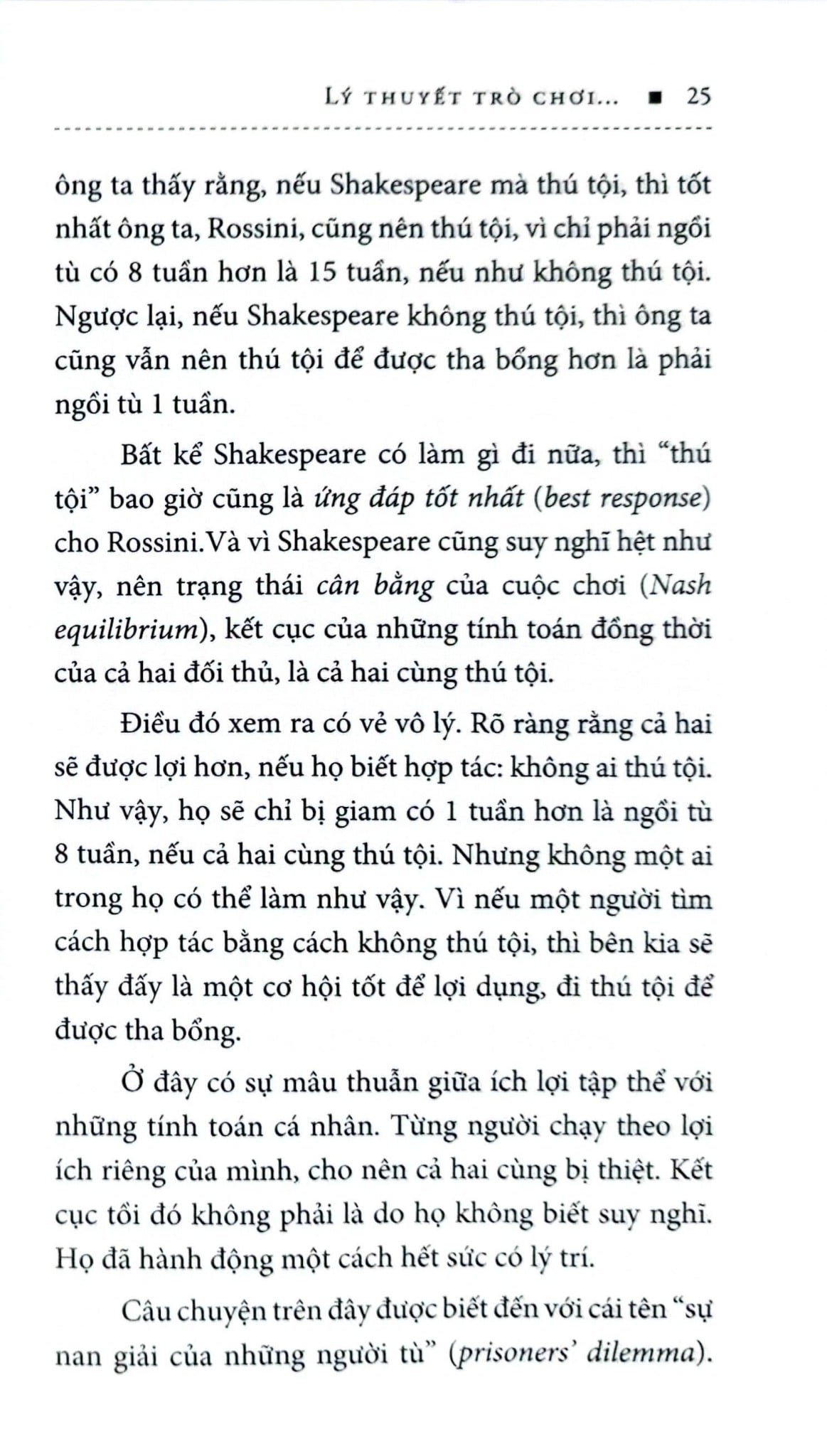 Lý Thuyết Trò Chơi Và Ứng Dụng Trong Quản Trị Kinh Doanh - TS Lê Hồng Nhật