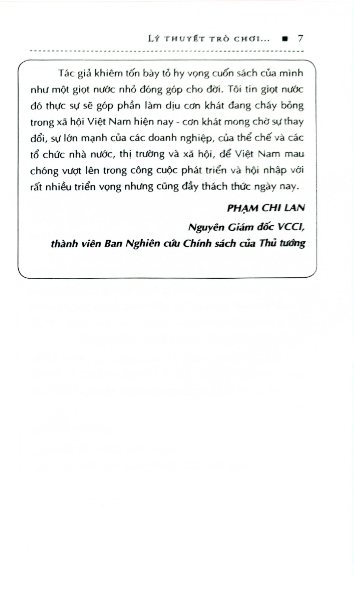 Lý Thuyết Trò Chơi Và Ứng Dụng Trong Quản Trị Kinh Doanh - TS Lê Hồng Nhật