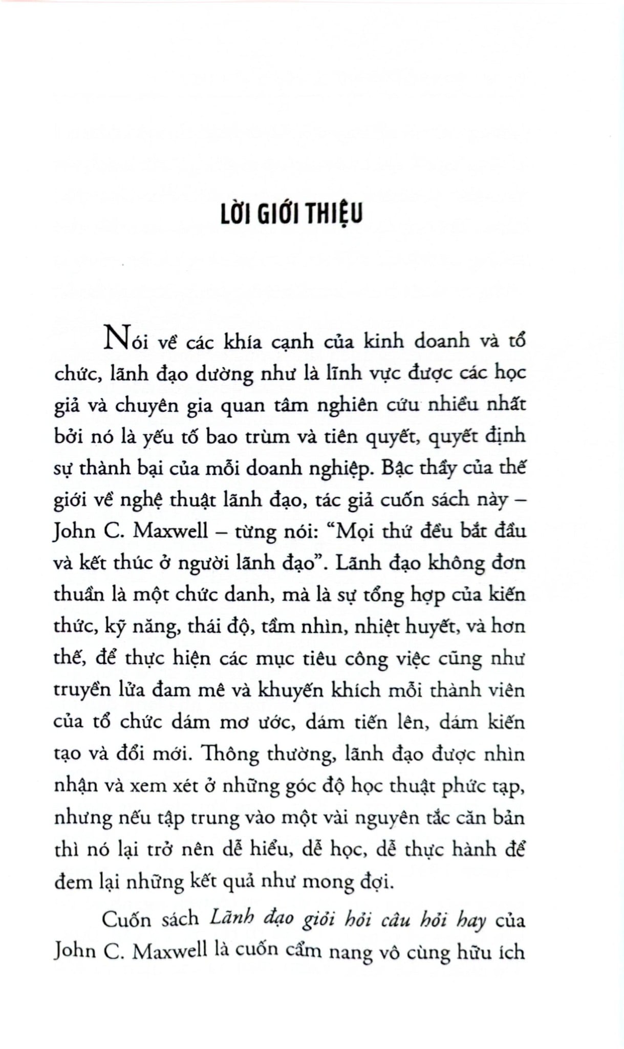 Lãnh Đạo Giỏi Hỏi Câu Hỏi Hay - John C. Maxwell