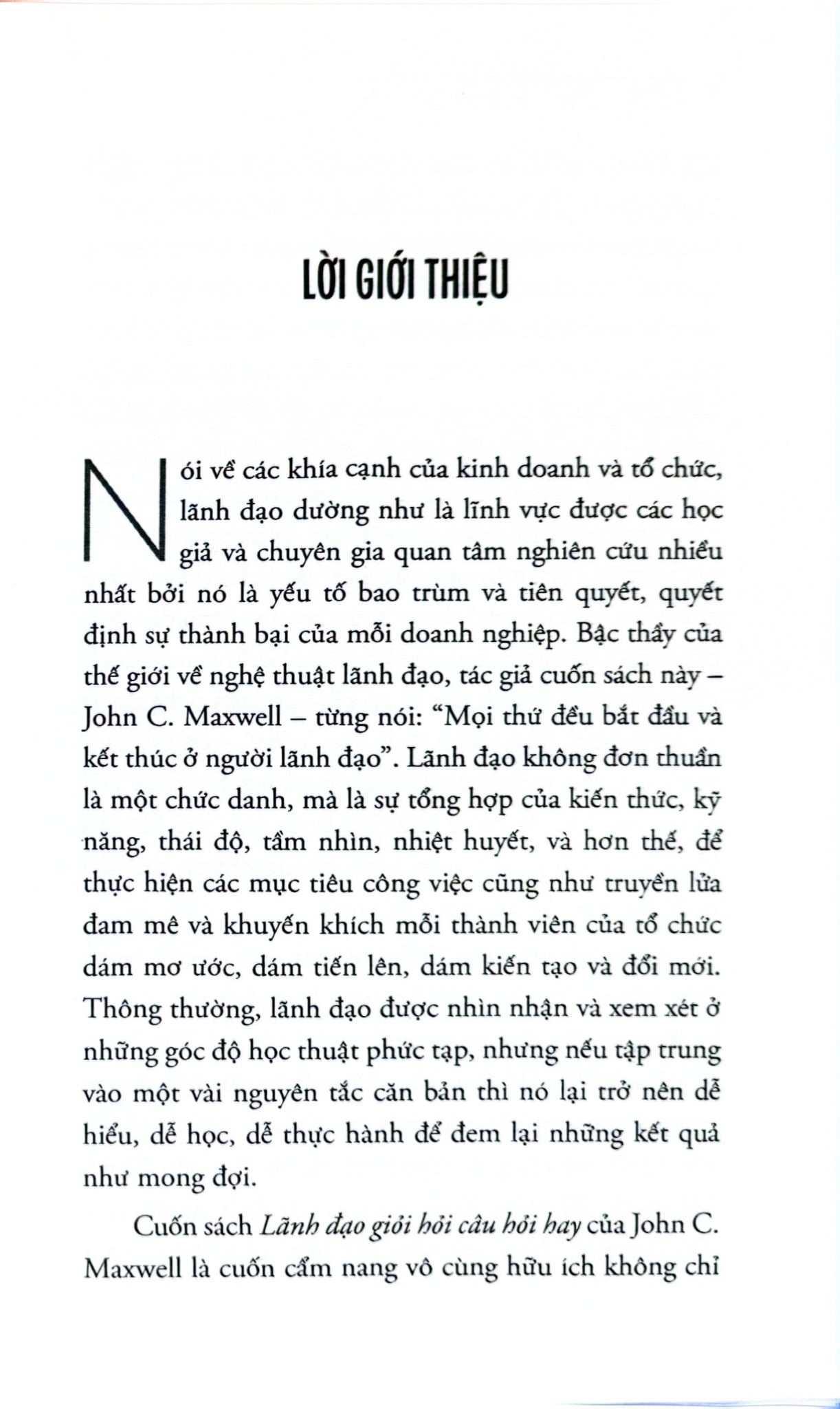 Lãnh Đạo Giỏi Hỏi Câu Hỏi Hay - John C. Maxwell