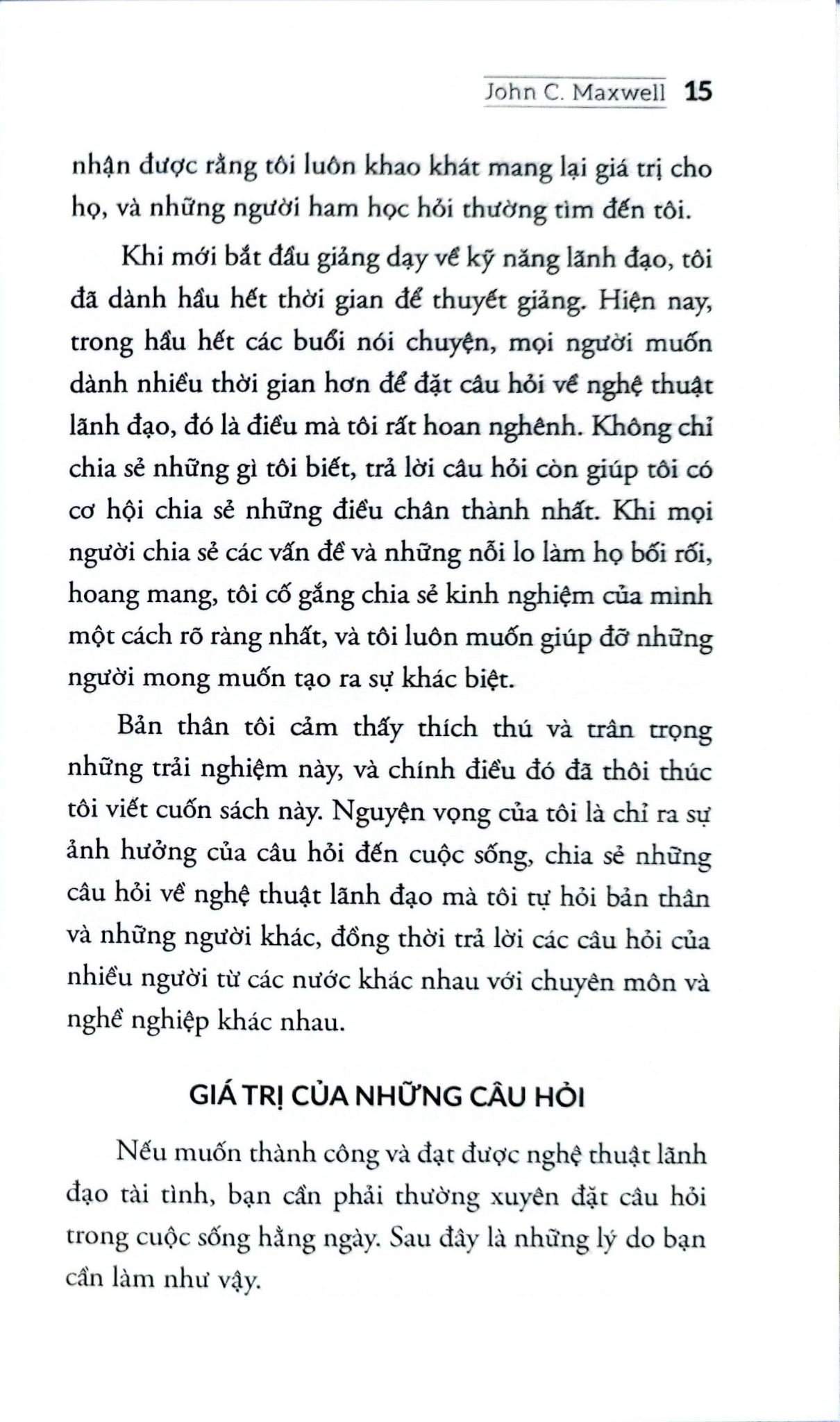 Lãnh Đạo Giỏi Hỏi Câu Hỏi Hay - John C. Maxwell
