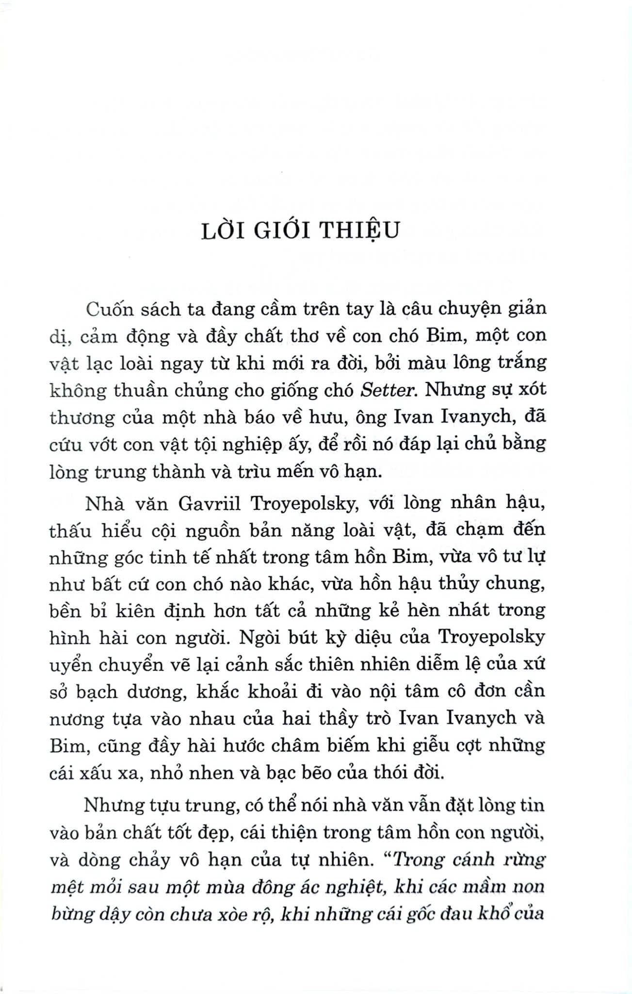 Văn Học Cổ Điển - Con Bim Trắng Tai Đen (Bìa Mềm) - Gavriil Troyepolsky