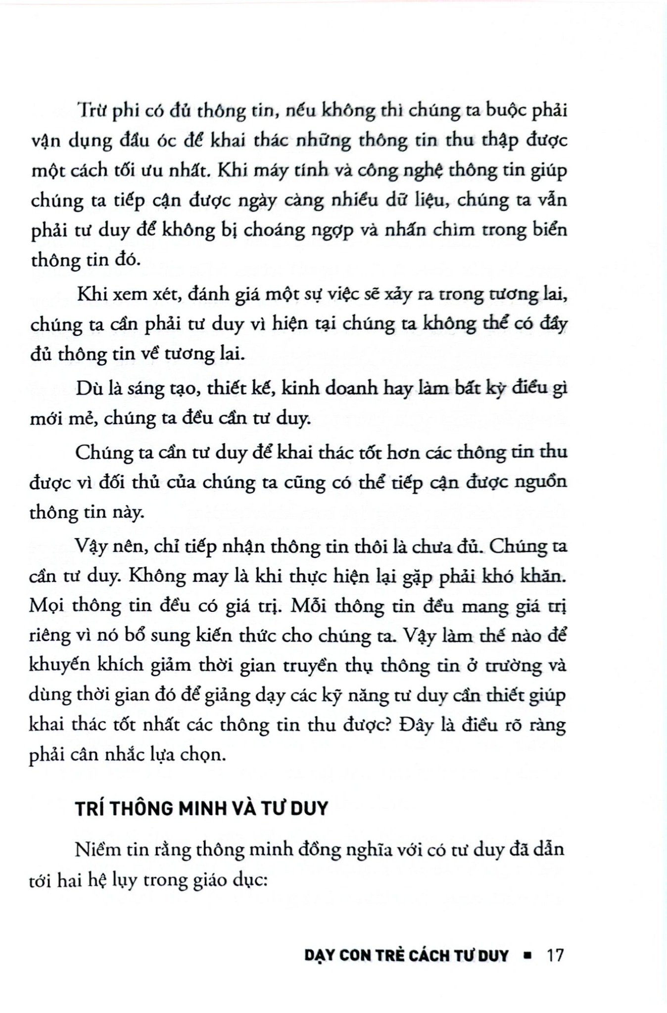 Dạy Con Trẻ Cách Tư Duy - Edward de Bono