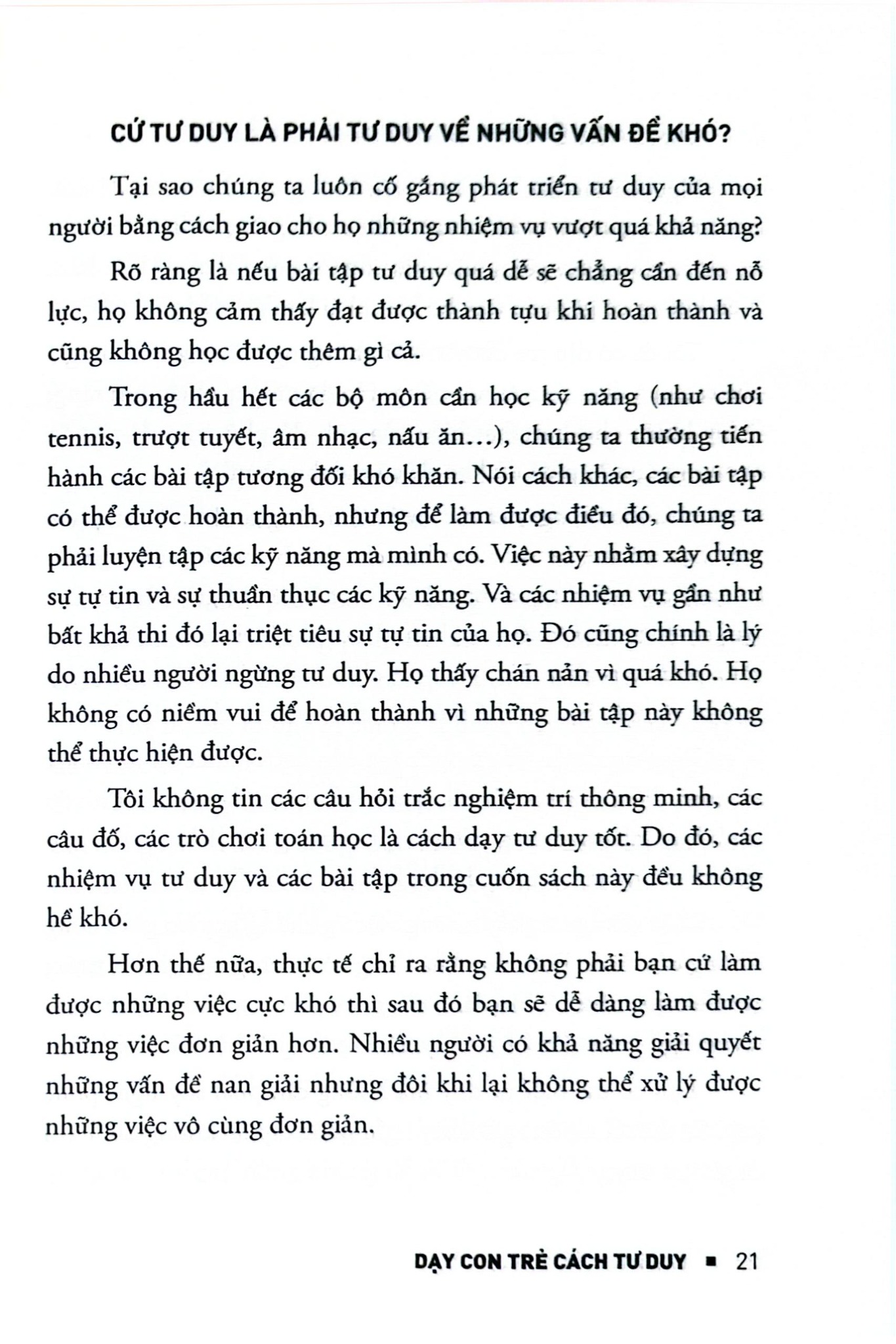 Dạy Con Trẻ Cách Tư Duy - Edward de Bono