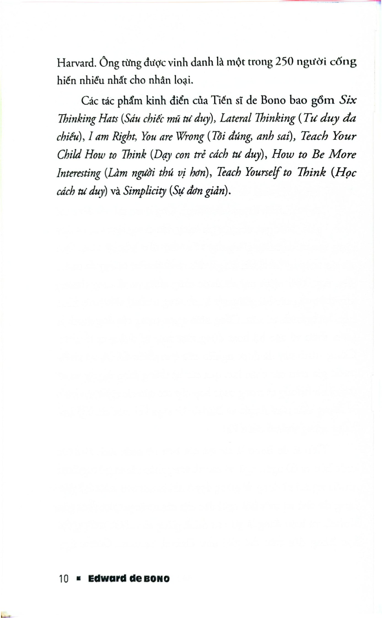 Dạy Con Trẻ Cách Tư Duy - Edward de Bono
