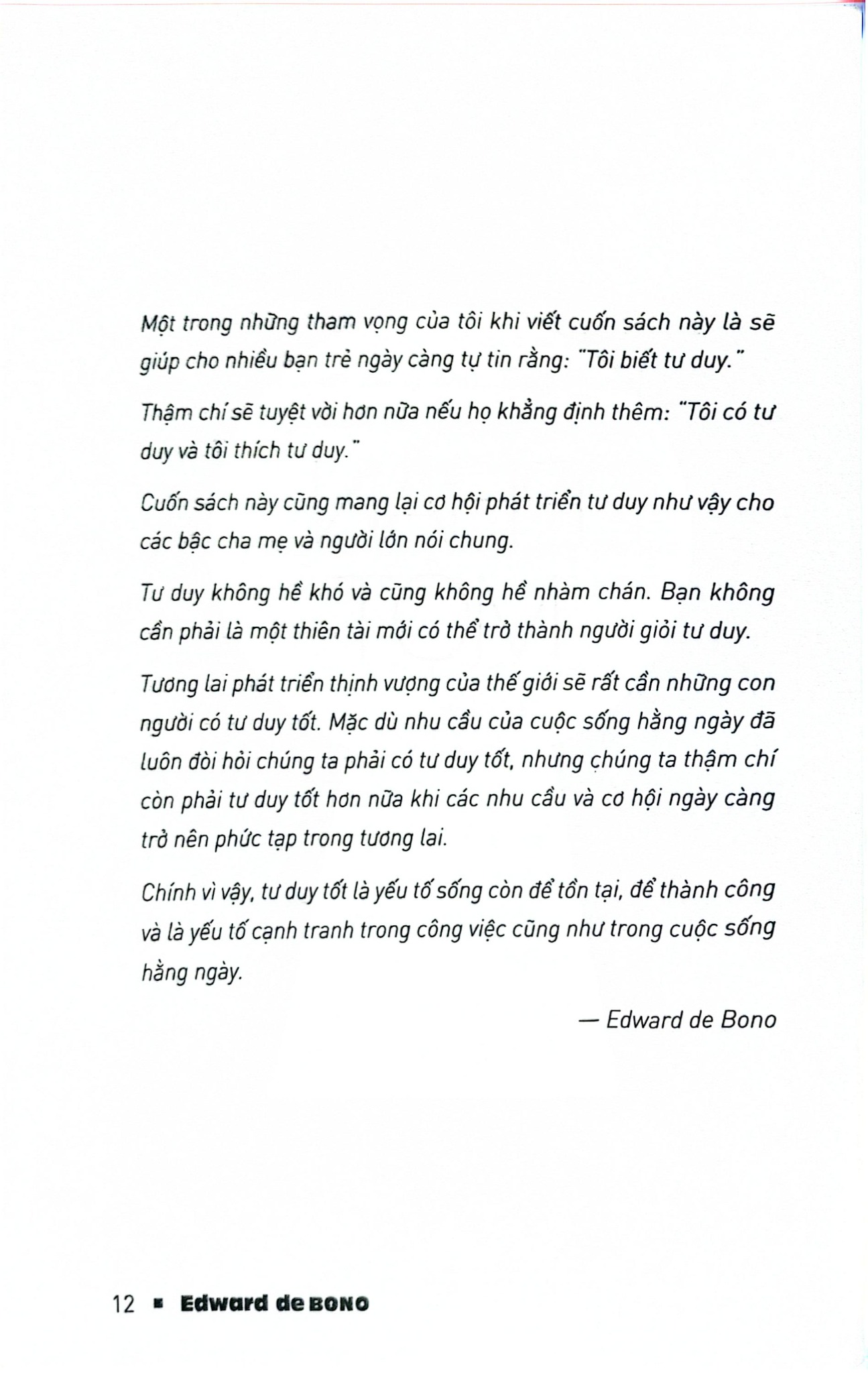 Dạy Con Trẻ Cách Tư Duy - Edward de Bono