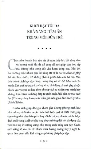  Mỗi Đứa Trẻ Một Cách Học - Cynthia Ulrich Tobias 