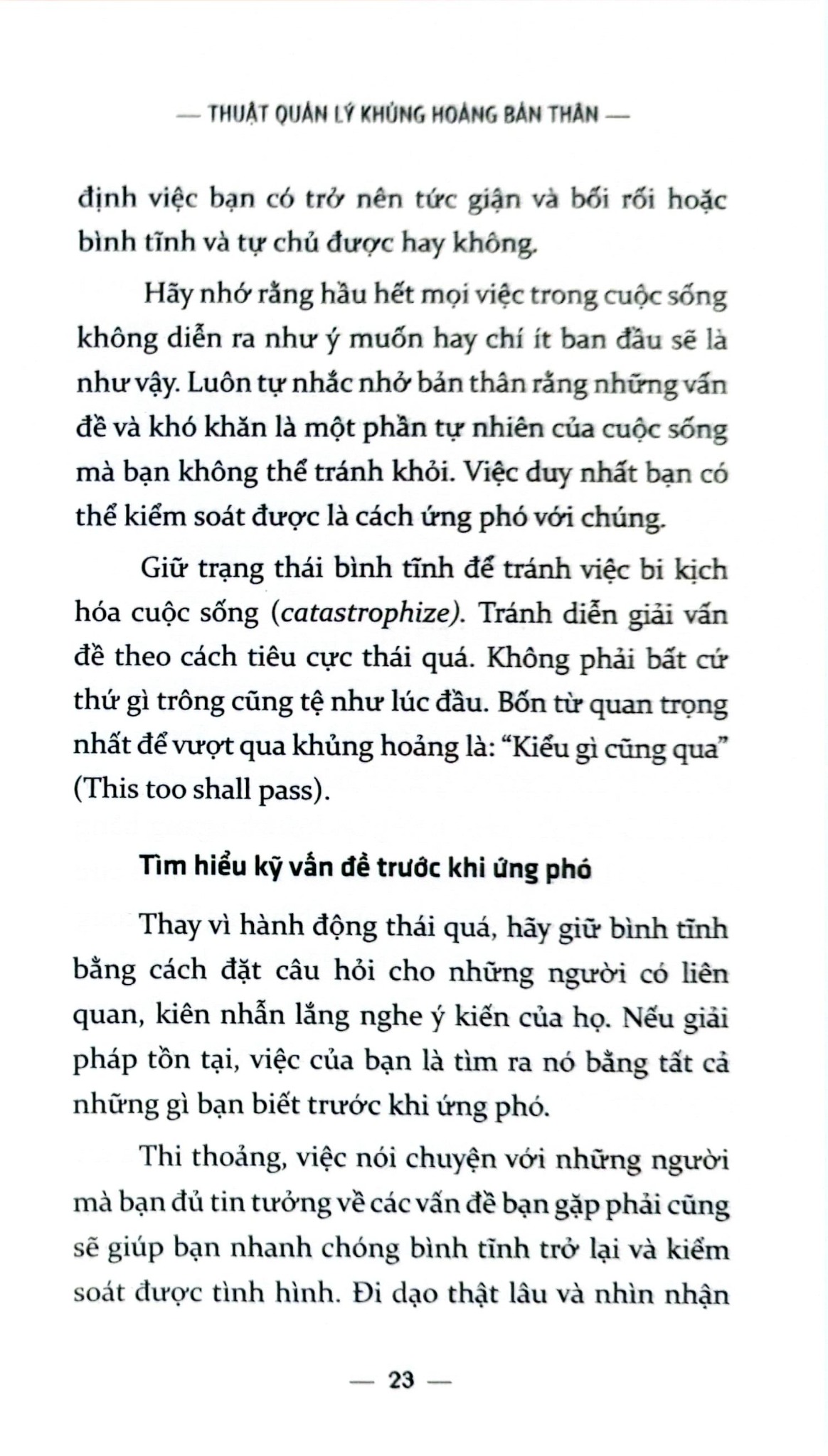 Thuật Quản Lý Khủng Hoảng Bản Thân  - Brian Tracy
