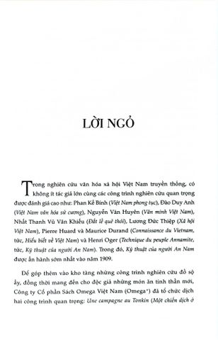  Tiểu Luận Về Dân Bắc Kỳ - Gustave Dumoutier 