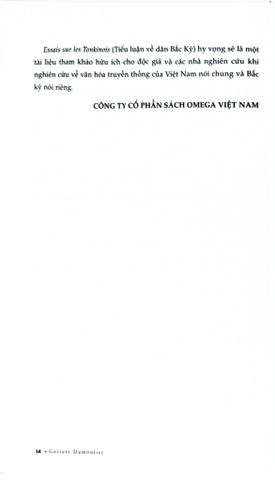  Tiểu Luận Về Dân Bắc Kỳ - Gustave Dumoutier 