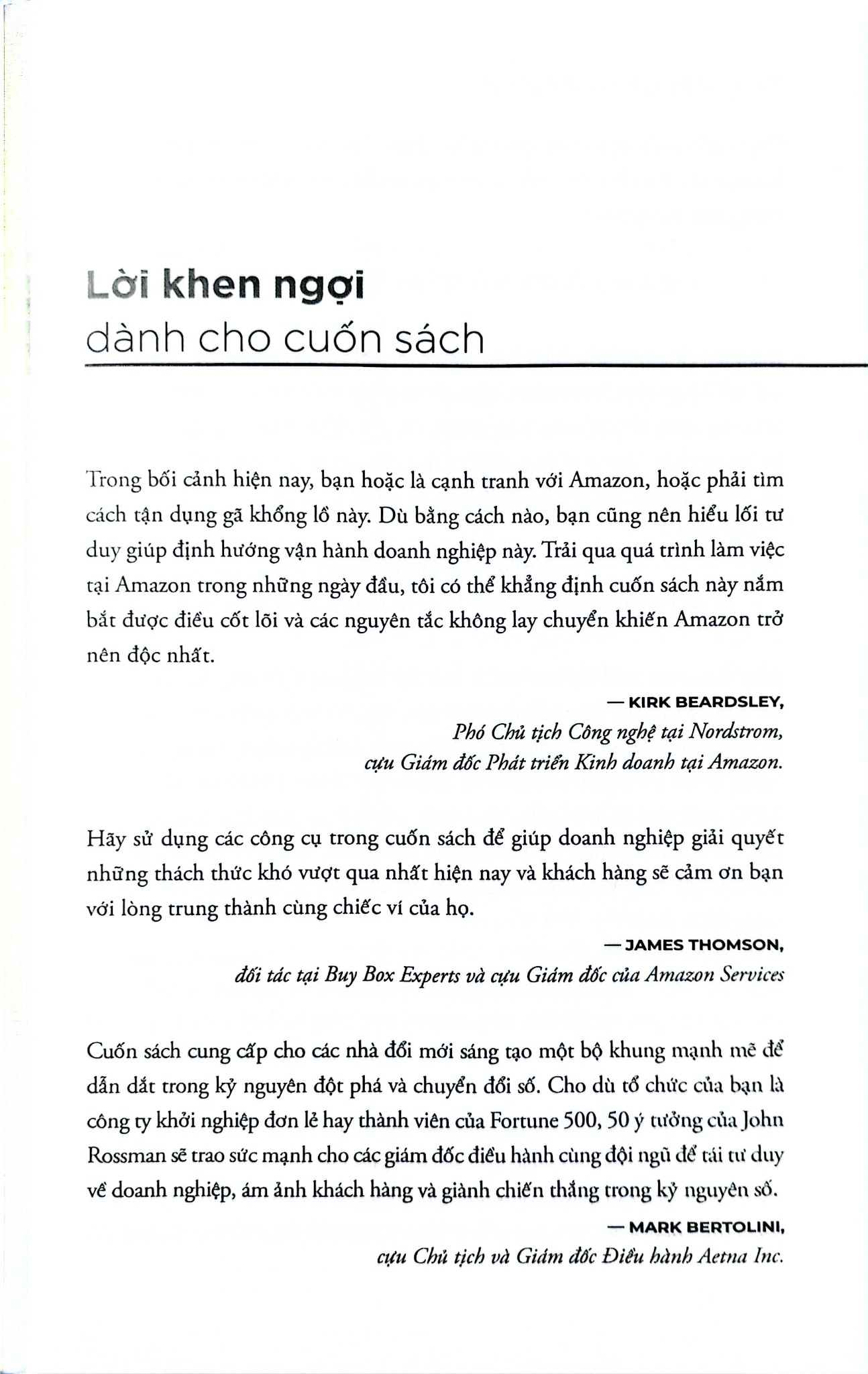 Tư Duy Amazon - Think Like Amazon - John Rossman
