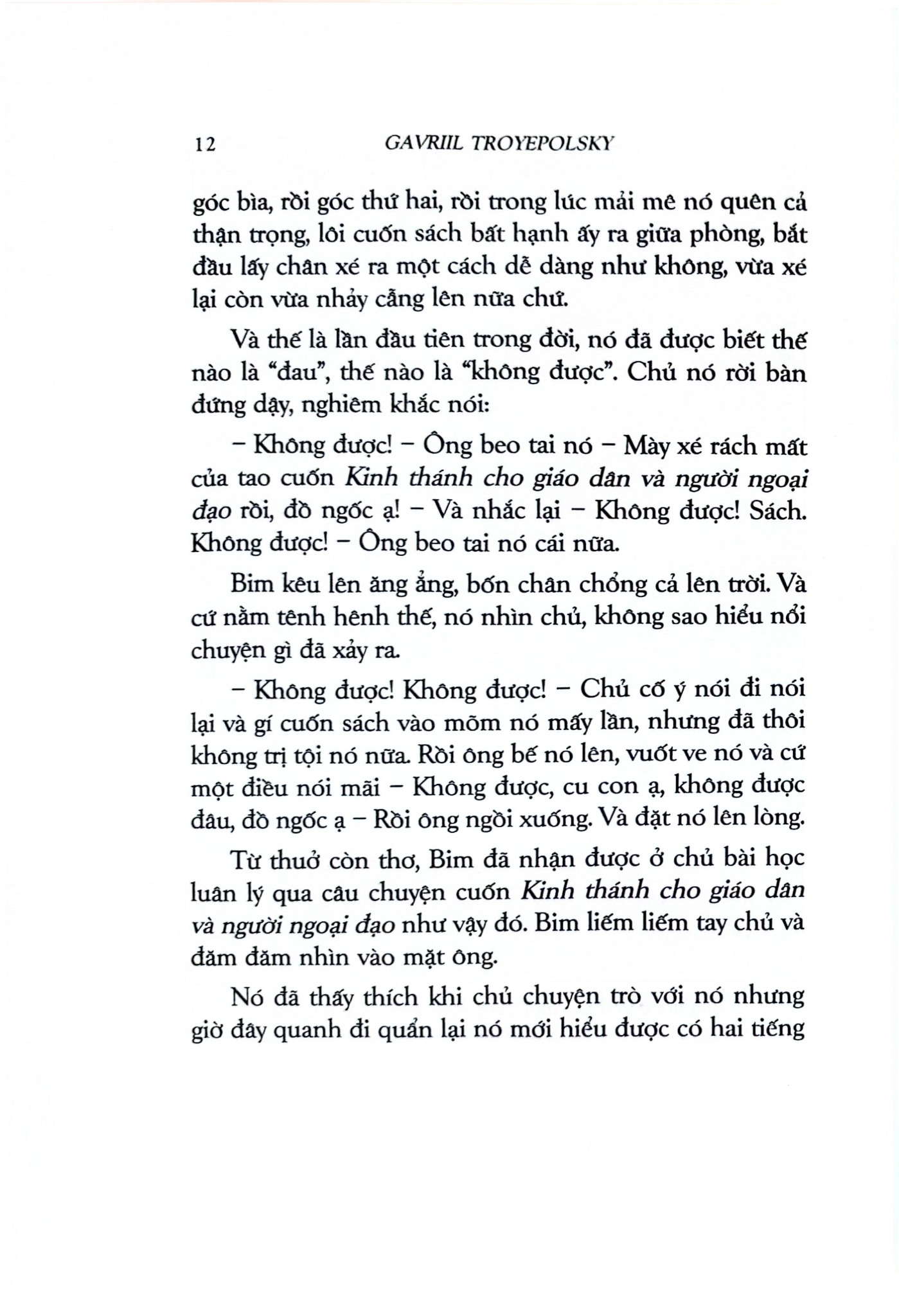Văn Học Cổ Điển - Con Bim Trắng Tai Đen (Bìa Cứng) - Gavriil Troyepolsky