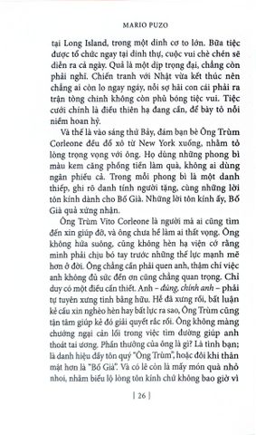  Bố Già - Ấn Bản Kỉ Niệm 55 Năm Xuất Bản Lần Đầu - Mario Puzo 