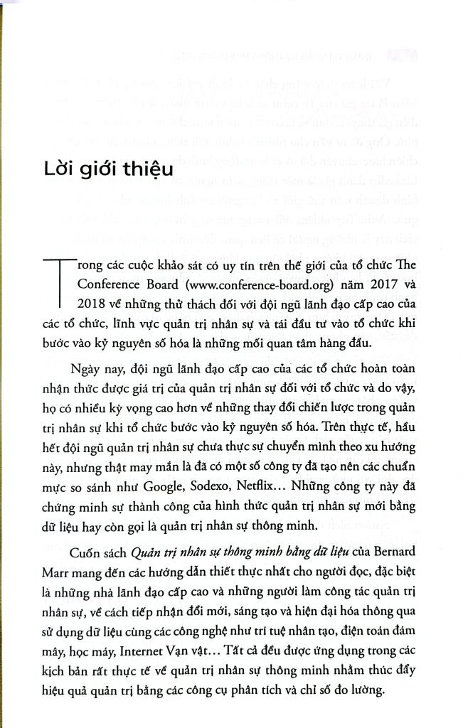 Quản Trị Nhân Sự Thông Minh Bằng Dữ Liệu - Bernard Marr