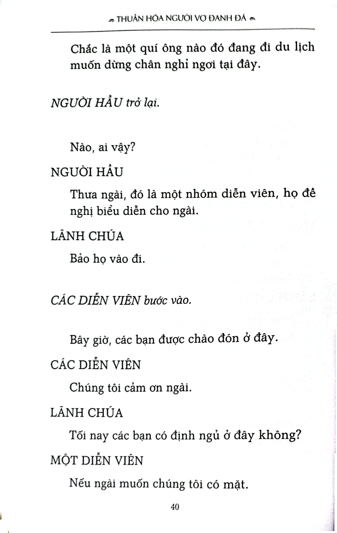 Thuần Hoá Người Vợ Đanh Đá - William Shakespeare