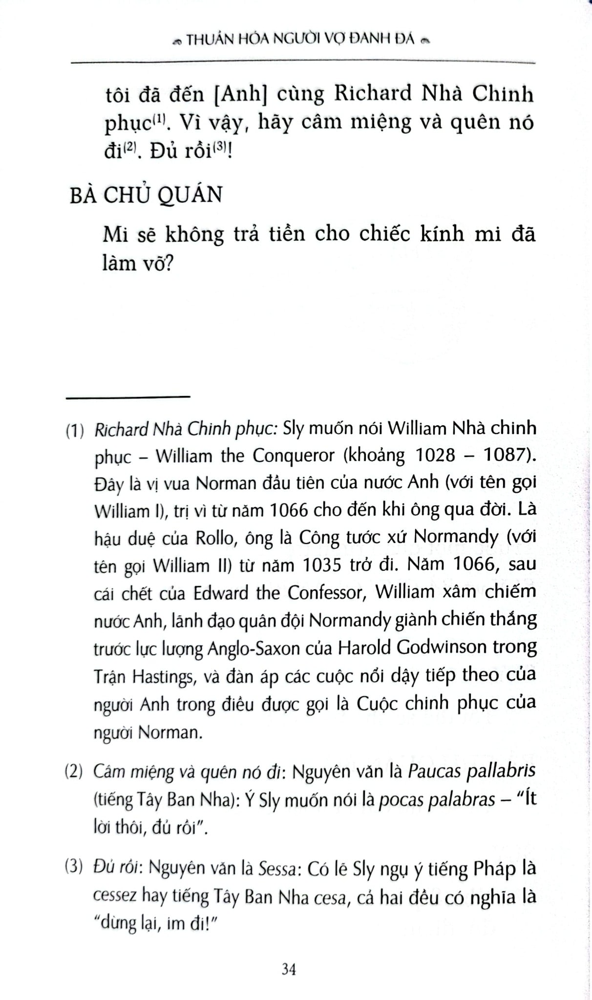 Thuần Hoá Người Vợ Đanh Đá - William Shakespeare