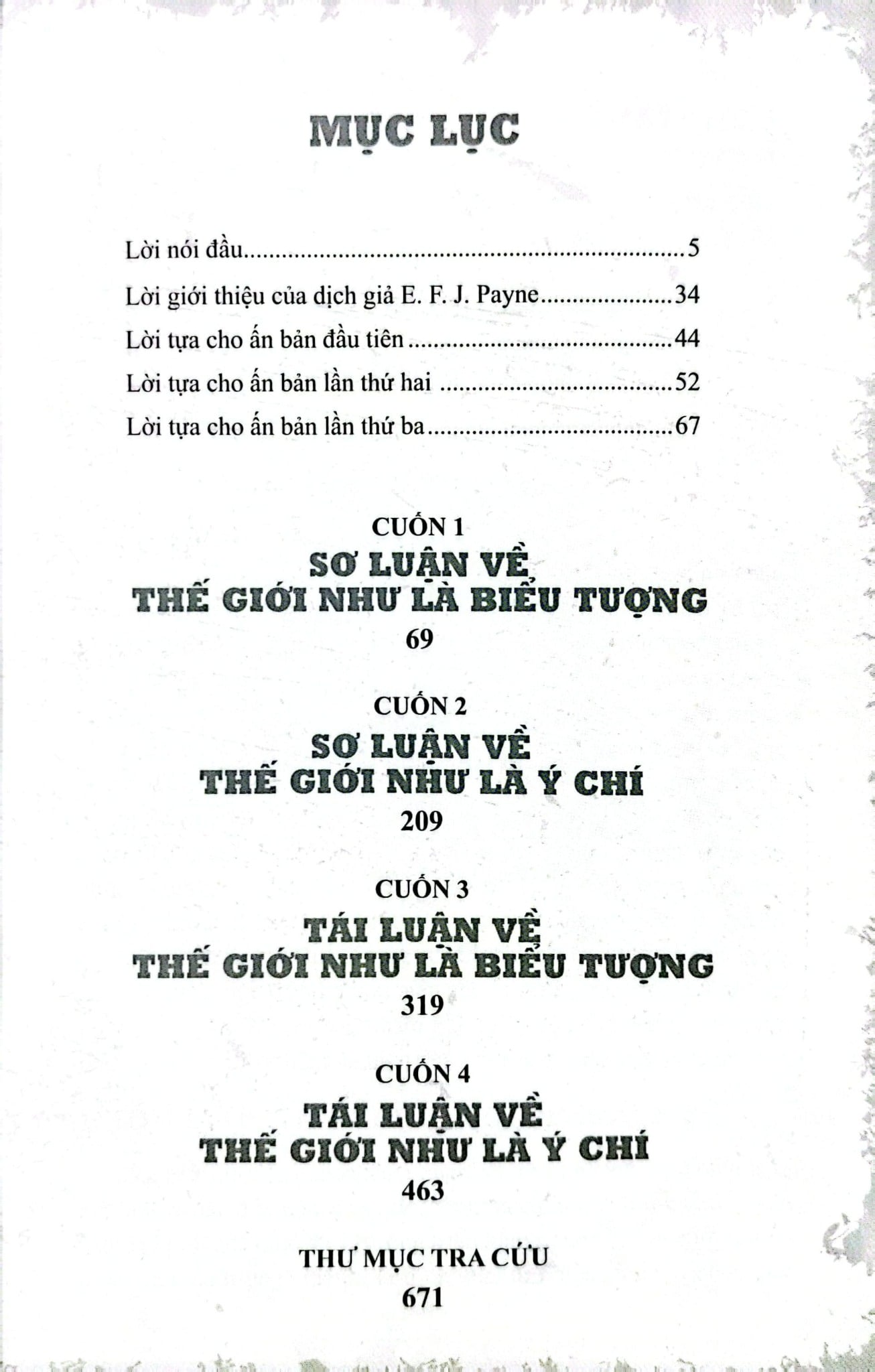 Thế Giới Như Là Ý Chí Và Biểu Tượng Tập 1 - Authur Schopenhauer