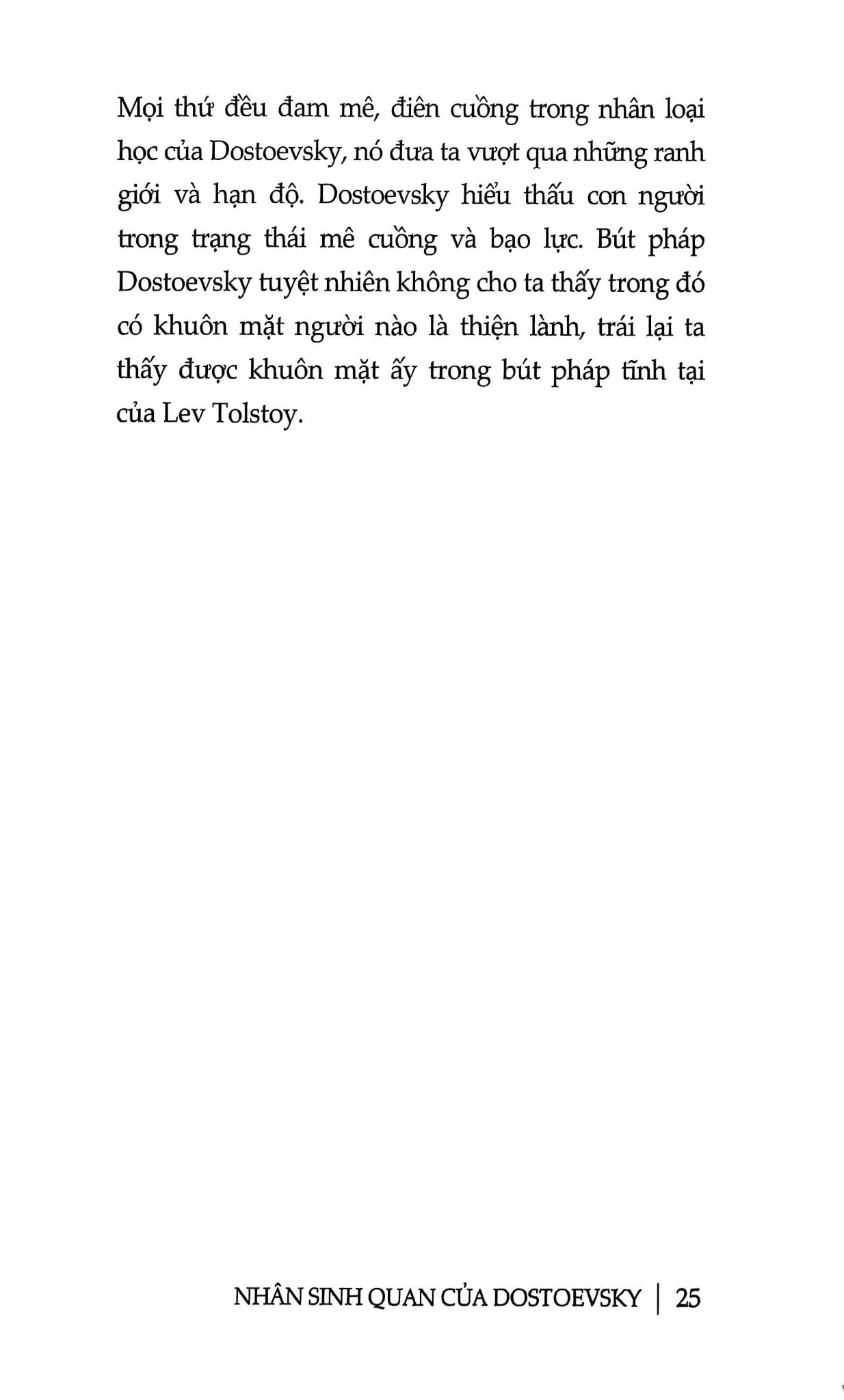 Nhân Sinh Quan Của Dostoevsky - Nikolai Berdyaev