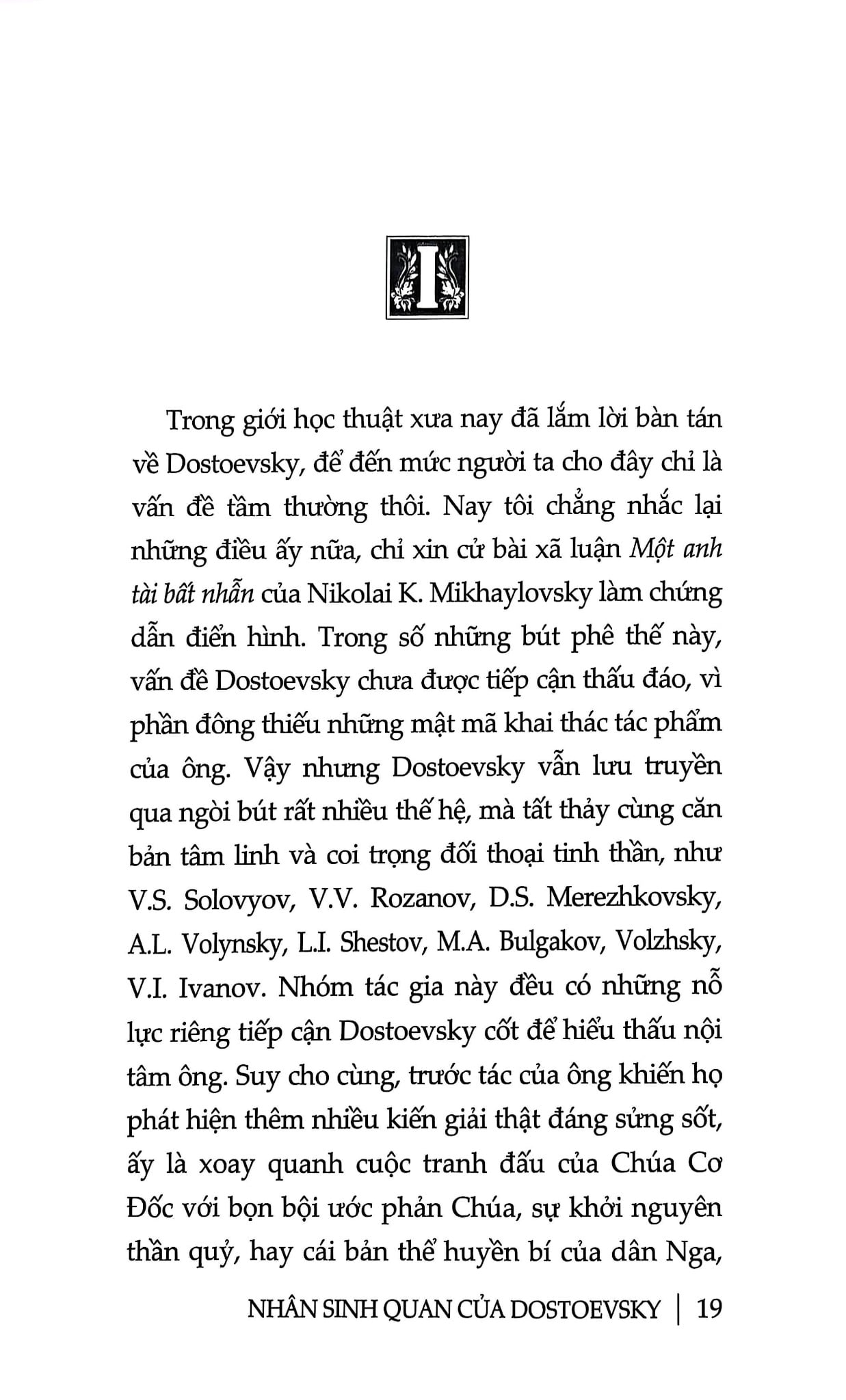 Nhân Sinh Quan Của Dostoevsky - Nikolai Berdyaev