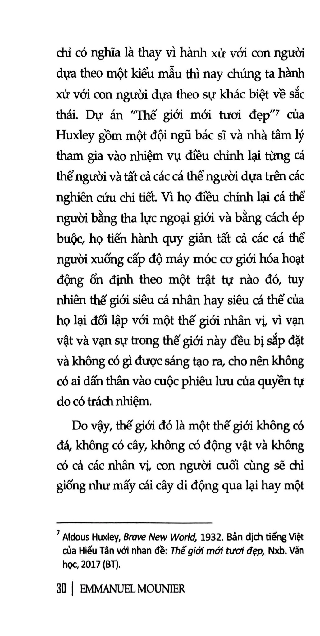 Thuyết Nhân Vị - Emmanuel Mounier