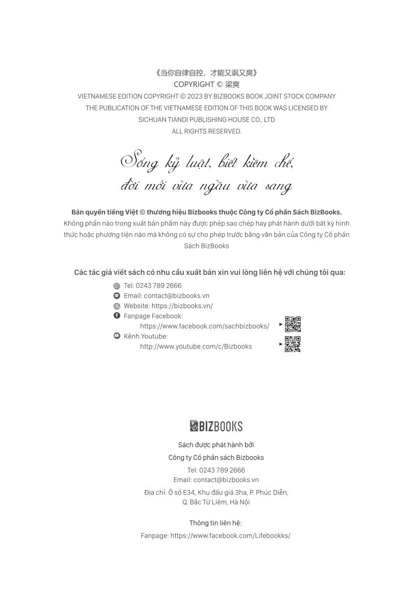 Sống Kỷ Luật, Biết Kiềm Chế, Đời Mới Vừa Ngầu Vừa Sang - Lương Sảng